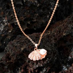 STYOLLO Women Rose Gold-Plated Contemporary Pendants with Chains-image-64