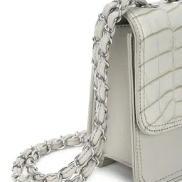 Fastrack PU Half Moon Sling Bag with Applique image 3