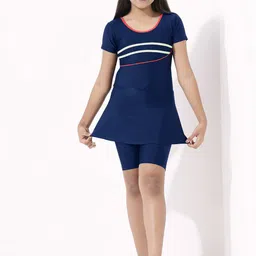 LYCOT Girls Striped Swimwear With Attached Shorts-picture-4