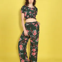 Cutiekins Girls Printed Top With Palazzos Clothing Set-image-22