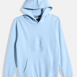 Allen Solly Junior Boys Hooded Embossed Sweatshirt-picture-37