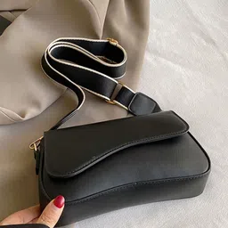 DressBerry Structured Sling Bag With Detachable Sling Strap-27