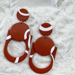 VMA PLAY FASHION Brass-Plated Contemporary Drop Earrings-image-32