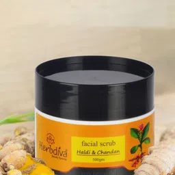Herbdiva Haldi Chandan Face Scrub For Skin Softening With Shea Butter - 500 g-16