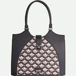 ZOUK Bidri Kaiser Ethnic Motifs Printed Jute Bucket Shoulder Bag image 2