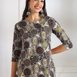 Moda Rapido Printed Crepe Top-picture-46