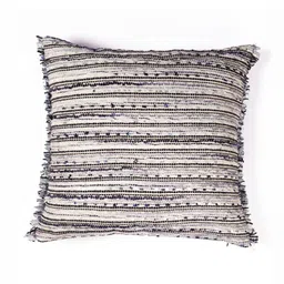 ONSETHOMES Roadway Black & White Self Design Textured Square Cushion Covers-20