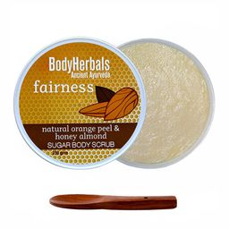 BodyHerbals Exfoliating Sugar Body Scrub with Orange + Honey  & Spoon - 250 g-19