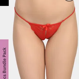 ZERJAMA Women Red Briefs-picture-30