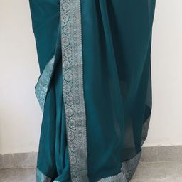Anouk Rustic Poly Georgette Ready to Wear Saree image 3