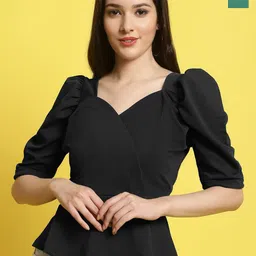 Metronaut Women Sweetheart Neck Crop Top-image-27