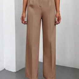 Next One Women Smart High-Rise Easy Wash Pleated Casual Trousers-picture-12