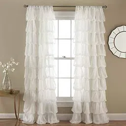 Dekor World Multicoloured Set of 2 Sheer Long Door Curtain-14