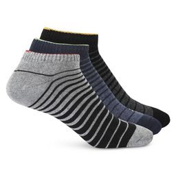 Black Panther Women Pack Of 3 Striped Cotton Ankle-Length Socks-picture-42
