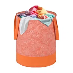 Kuber Industries Orange Printed Cotton Laundry Bags 45l-image-11