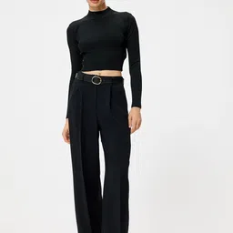 Koton Women Ribbed Crop Pullover-image-92