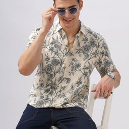 BULLMER Men Standard Opaque Printed Casual Shirt-image-6