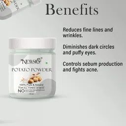 Newsio Set Of 2 Pure & Natural Potato Powder For Skin - 100 g Each image 2