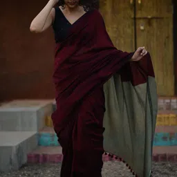 Moda Rapido Pure Cotton Saree with Blouse Piece-picture-14