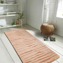 OBSESSIONS Peach Printed Anti-Static Floor Runner-19