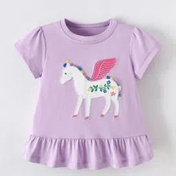 YK Print Puff Sleeve Cotton Top-picture-33