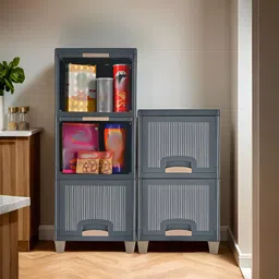 RUBOXA Grey Set of 5 Regular Drawer Organiser Organisers-43