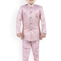 Arshia Fashions Boys Self-Design Indo Sherwani Set-picture-40
