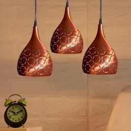 GAUVIK Copper-Toned Textured Aluminium Ceiling Lamp-42