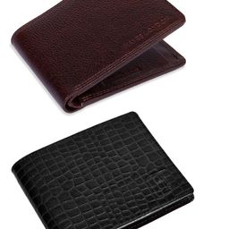 Hayes London Men Pack of 2 Genuine Leather with RFID Blocking Wallets-picture-31
