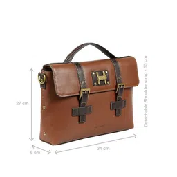 Hidesign Men Solid Leather Messenger Bag image 5