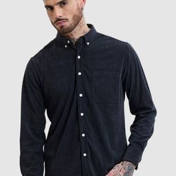 Snitch Men Smart Slim Fit Button-Down Collar Textured Casual Shirt-image-83