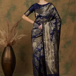 DIVASTRI Woven Design Zari Banarasi Saree-image-32