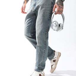 Hubberholme Men Comfort Relaxed Fit Heavy Fade Jeans-image-48