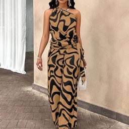 StyleCast x Revolte Printed One Shoulder Basic Jumpsuit-58