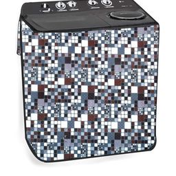 The Furnishing Tree Washing Machine Cover Abstract Pattern Grey Compatible for Whirlpool 6.5Kg Semi-image-75