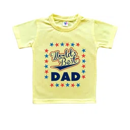 Cute Pals Kids-Unisex Yellow Cotton Tshirts-picture-20