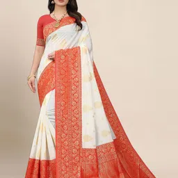 AMRUTKALA SAREES Woven Design Zari Banarasi Saree-picture-24