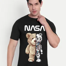 BENNY BROOKS Nasa Graphic Printed Round Neck Cotton Casual T-shirt-picture-24