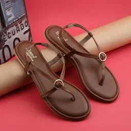 D LORZERI Women Open Toe Flats with Buckles-image-18