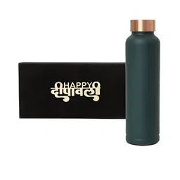 INTERNATIONAL GIFT Green Copper Water Bottle With Box Home Gift Sets-image-49