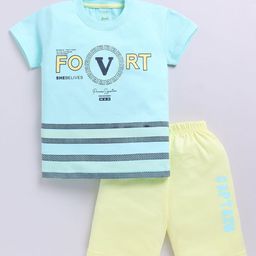 Zeal Boys Striped T-shirt with Shorts-image-57