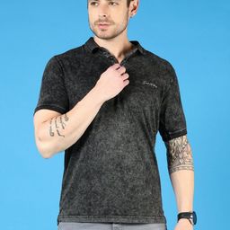 V-Mart Men Floral Polo Collar Pockets T-shirt-picture-5