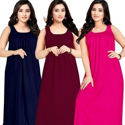 SAJATA Multi Pure Cotton Nightdress-picture-21