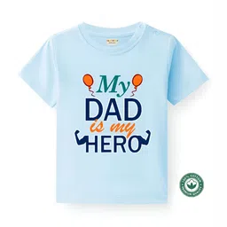 BLUSHES Kids Father's Day Theme Typography Printed Regular Fit Cotton T-shirt-41