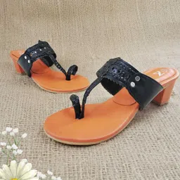 THE MADRAS TRUNK Embellished Platform Sandals with Bows image 1