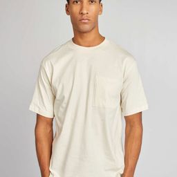 KIABI Men Solid Round Neck Cotton T-shirt-picture-21