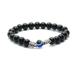 VIBESLE Unisex Black &Evil Eye Beaded With Turtoise Bracelet-17