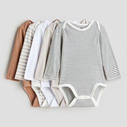 H&M 5-Pack Long-Sleeved Bodysuits-image-75