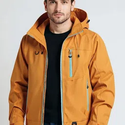 Mast & Harbour Men Hooded Solid Tailored Jacket-picture-37