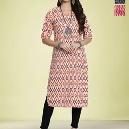 Moda Rapido Women Ethnic Motifs Printed Sequinned Floral Crepe Kurta-image-66